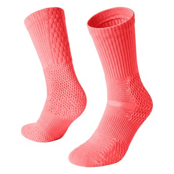 pink and blue 舒適速乾中筒運動襪  亮橘色  S(21~23cm)  1套
