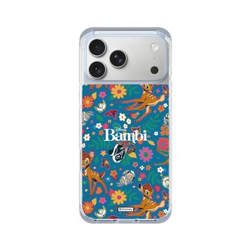 iPhone 17 Pro Max ClearX (MagSafe 兼容) 冰透藍 - 迪士尼-經典系列 Disney Classics - 小鹿斑比 Bambi - Flower Pattern