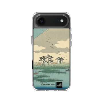 iPhone Air Clear Case（相機按鈕） 透明 - Van Gogh Museum - 吉原：富士沼澤中漂浮島嶼之野 - 歌川廣重