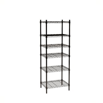 【客尊屋】小資型《粗管徑》45X60X165Hcm 黑武士六層架