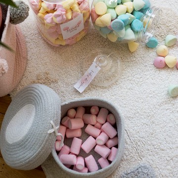 西班牙 Lorena Canals｜糖果盒收納籃 汽水藍 S