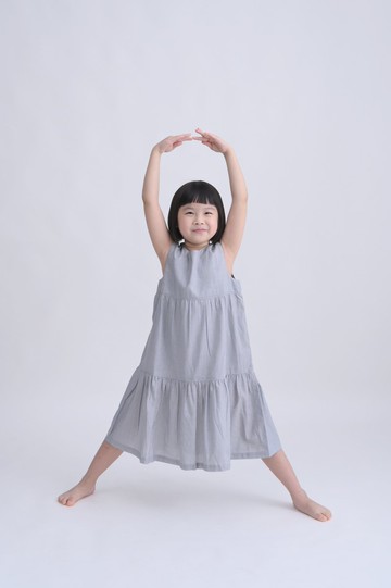 \季末出清/Suika 蛋糕連身裙(可以穿到150cm當長上衣) 藍、灰款