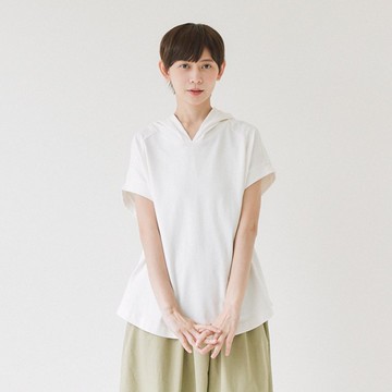 【Simply Yours】連帽重磅短袖T 白F