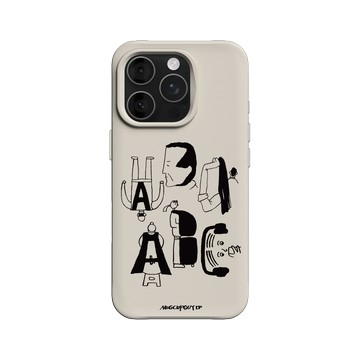 iPhone 16 Pro SolidX 貝殼灰 - MUG CUP GUY - ABCD