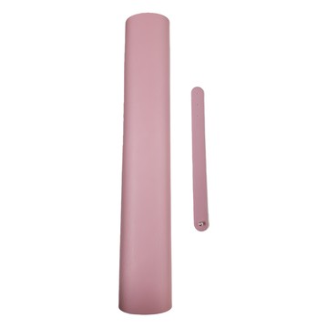 QiMart 高質感雙面皮革超大滑鼠墊/餐墊 PU皮革 防水/防刮/防油漬 細膩紋路 多用途  粉色  1個