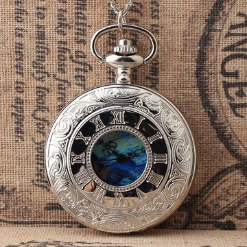 新款星月夜石英懷表男士服裝百搭配飾表個性簡約復古懷表情侶