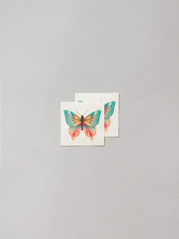 Butterfly 2 Pairs tattoo sticker