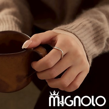 MIGNOLO💫 幾何波浪戒指 簡約 百搭 戒指 尾戒 指環 日常生活
