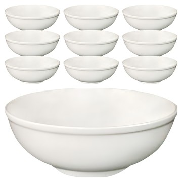 大同磁器 中華湯碗7吋 - 優質陶瓷 餐具  白色  10個