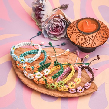 【原風藝站】雛菊蠟繩手環 | 原住民 族服 台灣印象