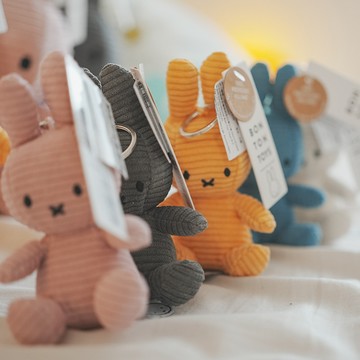 【棉床本舖】miffy米飛兔 燈芯絨鑰匙圈【荷蘭bon ton toys】｜情人節禮物｜生日禮物｜交換禮物