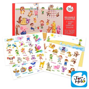 【JarMelo 原創美玩】兒童靜電貼紙-城市公園 JA90541