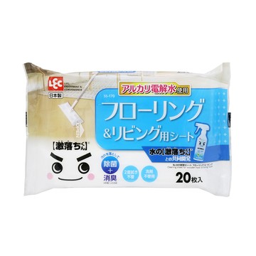 日本LEC - 【激落君】日製地板&客廳用擦拭巾-20枚入