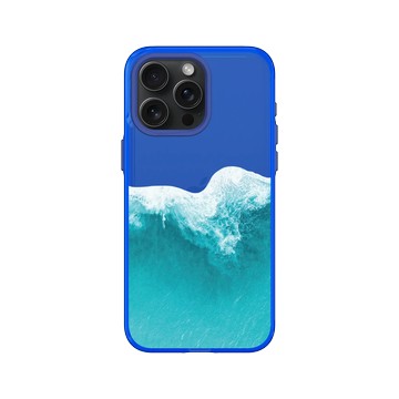 iPhone 15 Pro Max Clear 激光藍 - Ocean Collection: Let's Sea 海洋系列：一路向海 - 浪來了