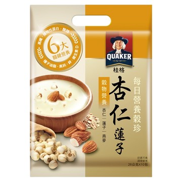 QUAKER 桂格 每日營養穀珍杏仁蓮子  26g  10包  1袋