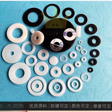 白色尼龍墊片 圓形絕緣平墊 塑膠/橡膠墊圈 M2M2.5M4M5M6M8M10M12-24/台灣出貨✈✈