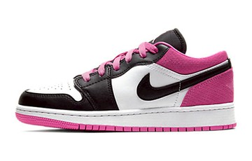 JORDAN 1 LOW BLACK ACTIVE FUCHSIA GS