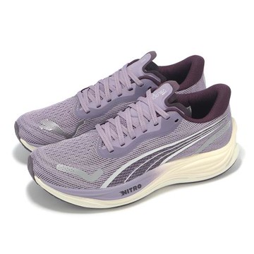 Puma 慢跑鞋 Velocity Nitro 3 Wn 女鞋 紫 白 氮氣中底 緩震 運動鞋 37774909