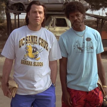 低俗小說短袖Pulp Fiction昆汀電影T恤文森特同款香蕉蟲男女半袖