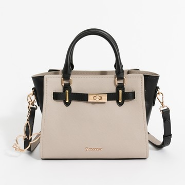 PLAYBOY - 手提包附長背帶  Elegance系列 - 米色/562-6001-02-6
