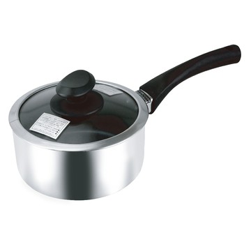 Freiz 【日本】18-8三層鋼IH鑽石不沾附蓋片手鍋-16cm(AR-6008)