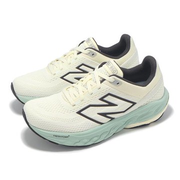 New Balance NB 慢跑鞋 Fresh Foam X 860 V14 D 寬楦 米 綠 女鞋 緩衝 運動鞋 W860T14-D