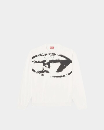 DIESEL 漸層印花長袖上衣 - XL