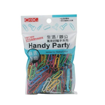 COX 三燕 28mm 彩色 迴紋針 12包/組 HB-280｜領券最高折$220