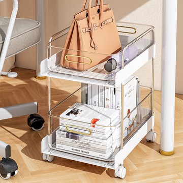 辦公室收納 桌下收納架 置物架 書櫃 桌下可移動小推車置物架辦公室工位放包包收納神器書架桌面收納架