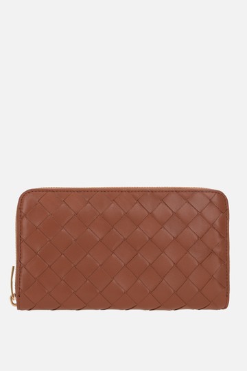 BOTTEGA VENETA Intrecciato nappa zip-around wallet Woman