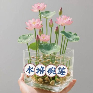 ✨寶貝嚴選✨ 正宗水培碗蓮種子 懶人四季水養 七彩五顏六色 遇水即活 水培盆栽花卉