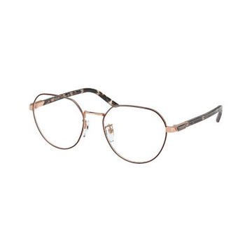 【PRADA 普拉達】圓框光學眼鏡(櫻桃紅/粉金#VPR62YVD 4001O1-53mm)