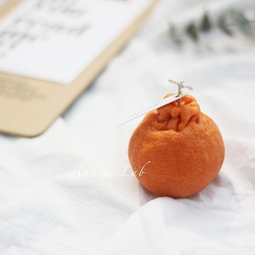 國濟州島丑橘子蠟燭ins可愛水果香薰家居擺件伴手禮物