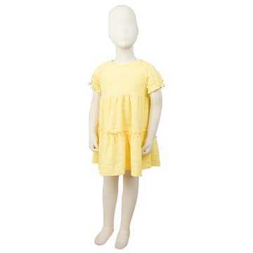 akachan honpo - 洋裝-緹花-黃色