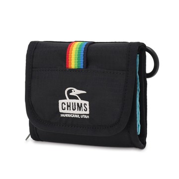CHUMS Spring Dale Multi Wallet皮夾零錢包 黑/彩虹 CH604104K042