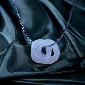 【永恆同心】冰種翡翠同心圓吊墜 | 天然A貨翡翠 | 送禮