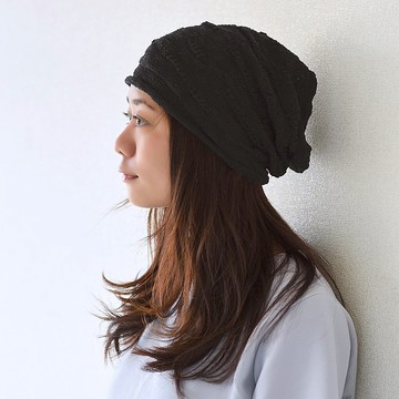 100% 純棉夏季針織帽，男女適用，寬鬆波希米亞風純棉軟帽，涼爽透氣