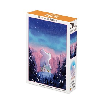 afu迷你拼圖 ( 70片 ) -大白兔 / 永恆思念