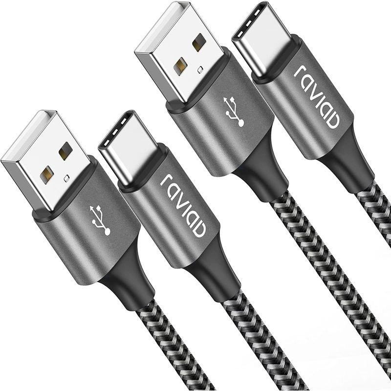 RAVIAD USB Type C ケーブル2m/2本セットタイプ C ケーブル 3A 急速