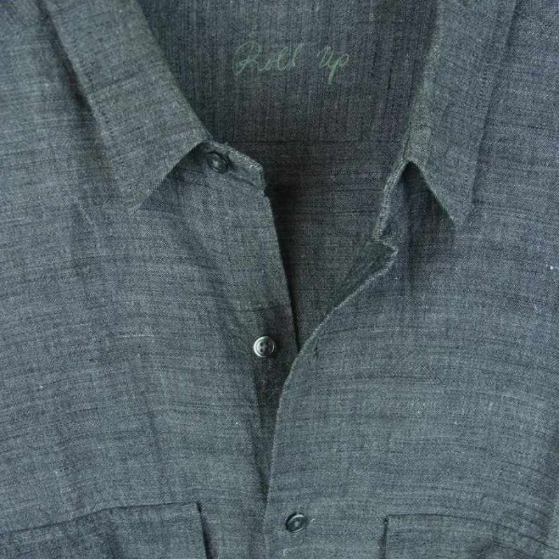 PORTER CLASSIC ポータークラシック ROLL UP BAMBOO LINEN SHIRT ...