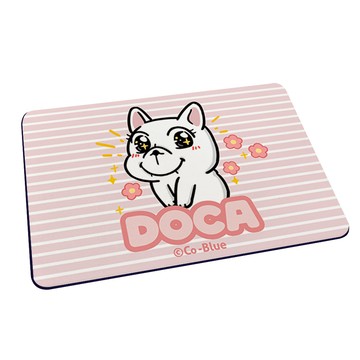 【Doca 豆卡頻道】軟式珪藻土吸水地墊-甜美撒嬌 （60x40x0.5cm） _廠商直送