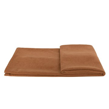 『百貨屋二號』蜜橘色床旗 現代簡約輕奢北歐風床品床尾巾酒店樣板間軟裝配飾