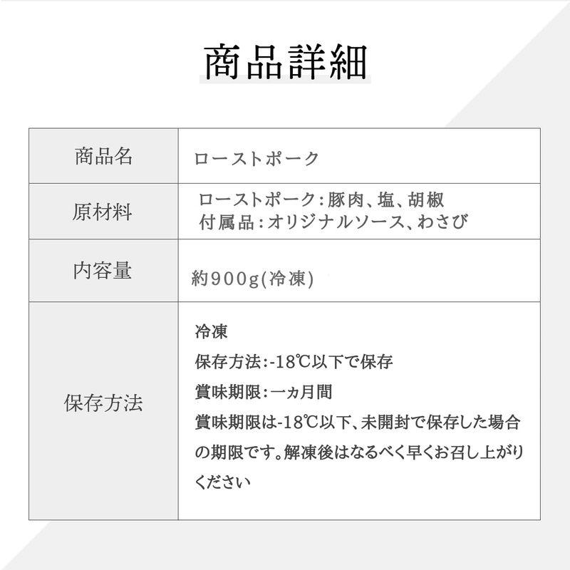 bonbori (ぼんぼり) 三元豚 ロース (バックス) プレミアム ローストポーク (300g × 3個   ソース わさび 付き) お