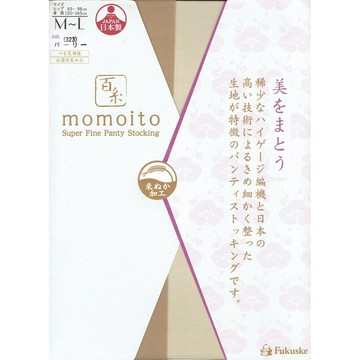 *平井涼子*日本 福助 momoito 天然素材 高針數 遮瑕 美肌絲襪 164-2001