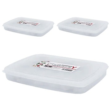 NAKAYA 透明保鮮盒 K400 1L  1個  3個