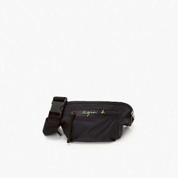 agnes b.Voyage 尼龍腰包(黑)