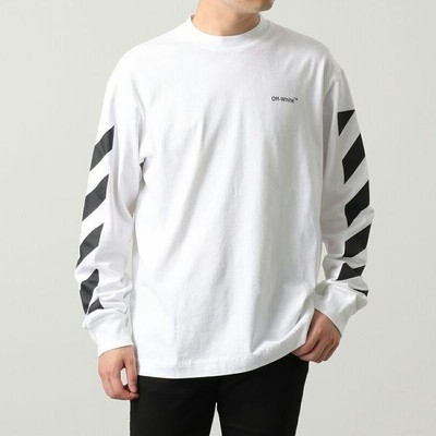 オフホワイト) OFF-WHITE ロングTシャツ OMAB064C99JER001 (Off