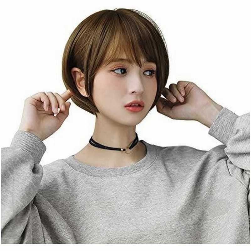 Hawkko ウィッグ ショート ボブ レディーズ フルウィッグ ストレート 女性ウイッグ Wig かつら 斜め前髪 ウィッグ エクステ ワンカール イメチェン 自然 耐熱 フ 通販 Lineポイント最大get Lineショッピング