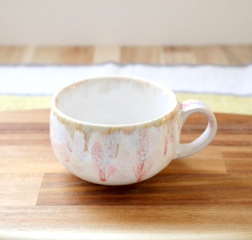 白釉秋色紋樣馬克杯 1