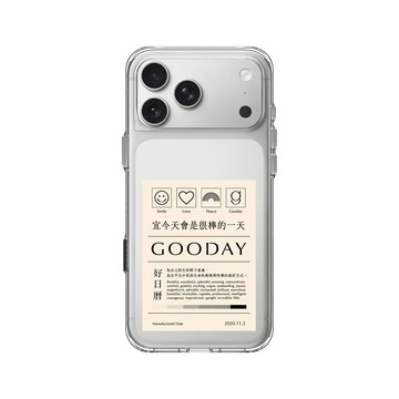 iPhone 17 Pro Max Clear Case（相機按鈕） 透明 - 好日曆 GOODAY (星期安有限公司) - 今天會是很棒的一天